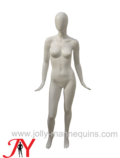 JOLLY MANNEQUINS-环保玻璃钢假人模特 女全身服装展示道具 站姿抽象蛋头女人体道具Alix-22C