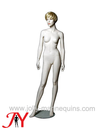 JOLLY MANNEQUINS-玻璃钢服装模特道具女全身 带头发女模假人台服装店衣秀 白色JY-0186