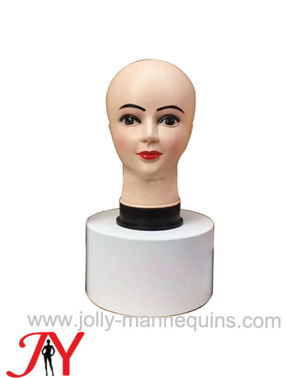 JOLLY MANNEQUINS-女模特道具头模眼镜口罩帽子假人头化妆女头模教习假发练习头模PH005B