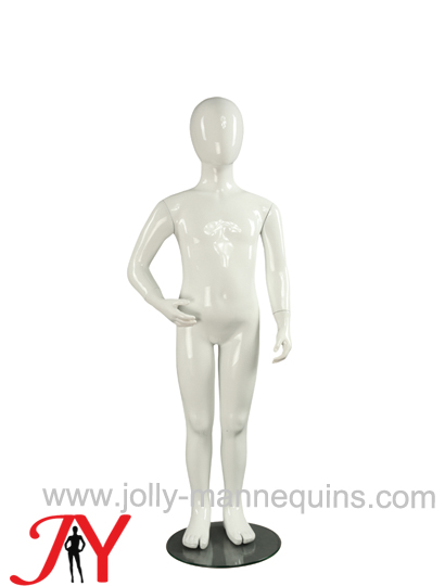 JOLLY MANNEQUINS-全身玻璃钢儿童橱窗模特 蛋头儿童人体展示道具 白色CHD-3