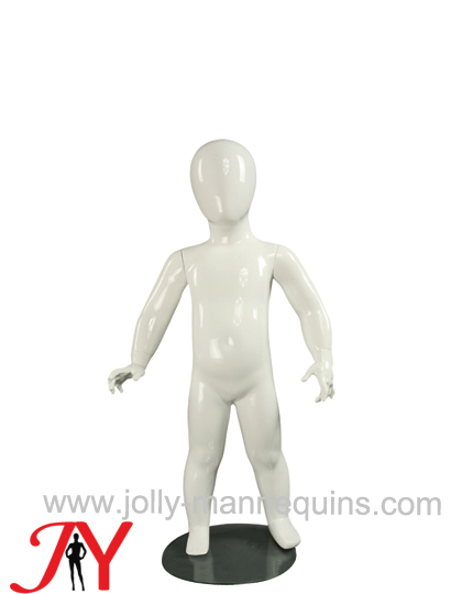 JOLLY MANNEQUINS-玻璃钢全身站立儿童展示道具 亮白色 小孩童装婴儿试衣假人体 CHD-1