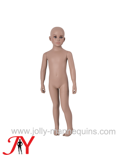 JOLLY MANNEQUINS-站姿全身肤色玻璃钢儿童模特展示架 化妆带五官人体道具FRP-JB10