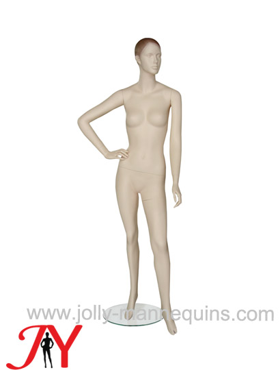 Jolly mannequins-Realistic female mannequin with skin color sculpture hair JY-CNF2A