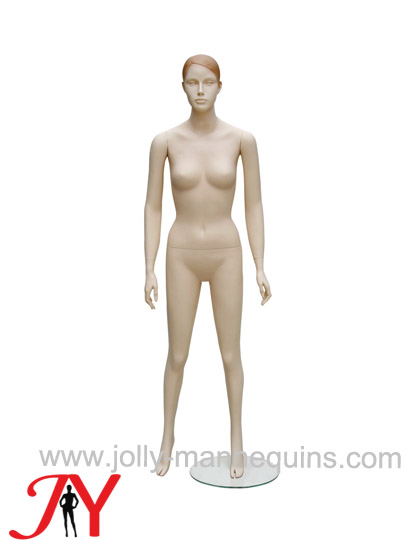  Jolly mannequins-realistic female mannequin with sculpture hair skin color JY-CNF1