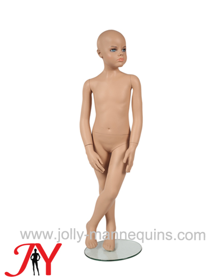 Jolly mannequins 111cm  realistic make up legs crossed  child mannequin JY-7505