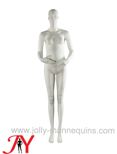 Jolly mannequins white color  sculpture hair female mannequin straight legs JY-V0787