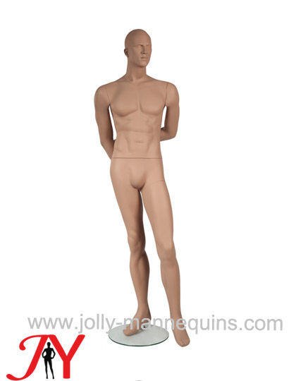 Jolly mannequins skin color realistic standing male display mannequin JY-SBM2
