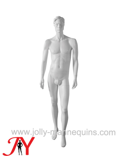Jolly mannequins sculpture hair white color realistic male mannequin JY-M71