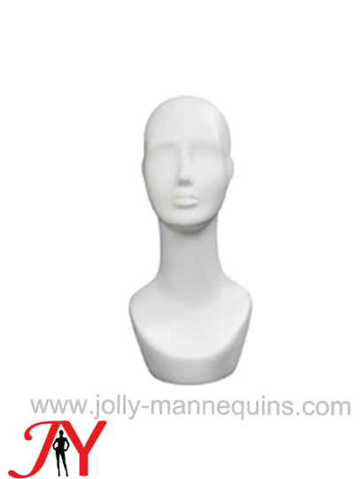 Jolly mannequins white color abstract mannequin display head JY-H001