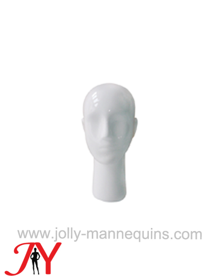 Jolly mannequins white glossy color mannequin display head JY-H2
