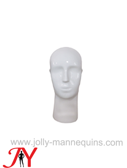 Jolly mannequins white glossy color mannequin display head HM-2H