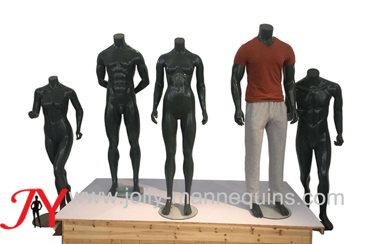 Jolly mannequins-Tonic sport mannequins collection in metalic grey painted color-Jolly mannequins 