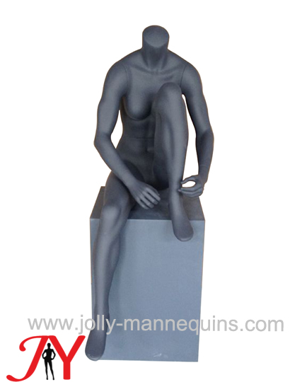 sport female headless sitting mannequin-M-5