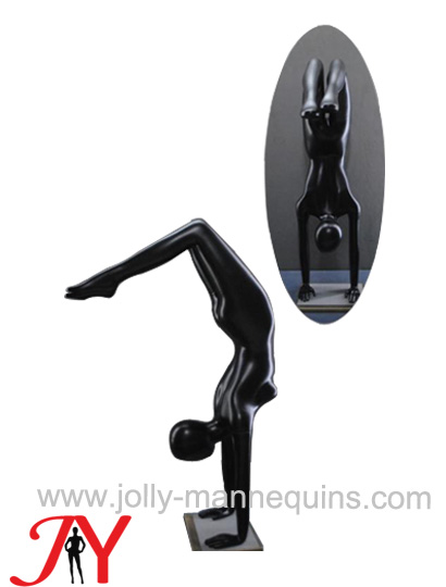 Jolly mannequins-black female handstand pose yoga mannequin AW-228