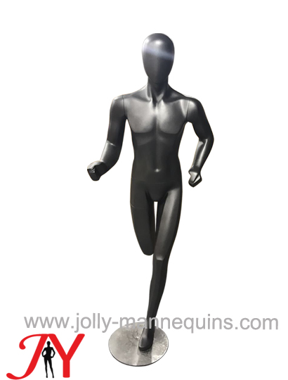  Jolly mannequins-Slim body sport abstract head male running mannequin-JY-0185