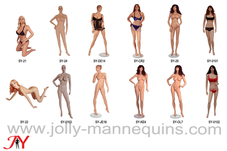 Jolly mannequins-hot selling skin color sexy mannequins Collection