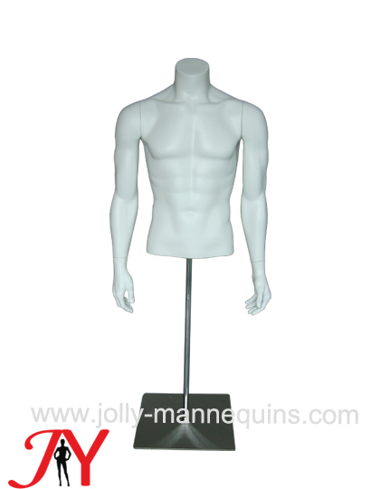Jolly mannequins-best selling white matte color headless male mannequin torso JY-005