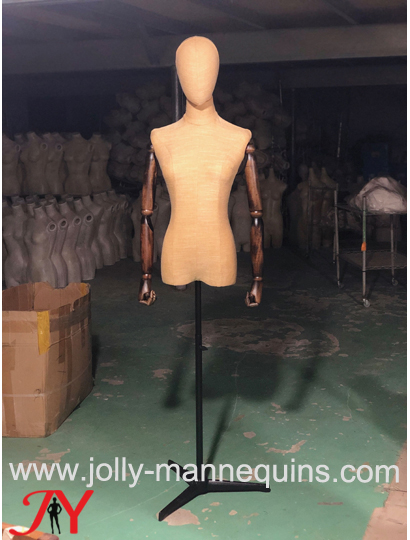 jolly mannequins colored yellow adjustable egghead female dress form-DF03