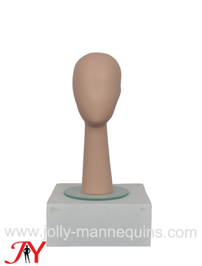 jolly mannequins skin color long neck faceless mannequin head CM01