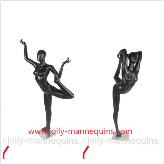 Higher level sport yoga mannequins standing bow poses introduced by Jolly in 2021