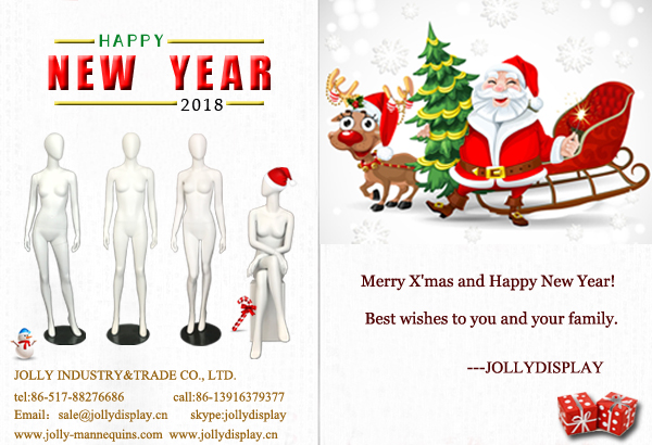 Merry x'mas and happy new year from Jolly mannequins