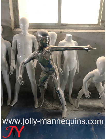 jolly mannequins sport athletic football player cheering child mannequin Jimmy