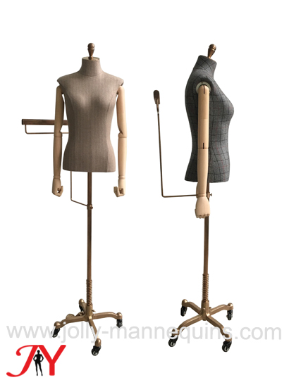 jolly mannequins chest 89cm female adjustable height suits display dress form JY-W054