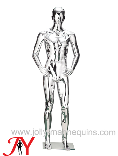 Jolly mannequins-plastic chrome male mannequin-PM-5