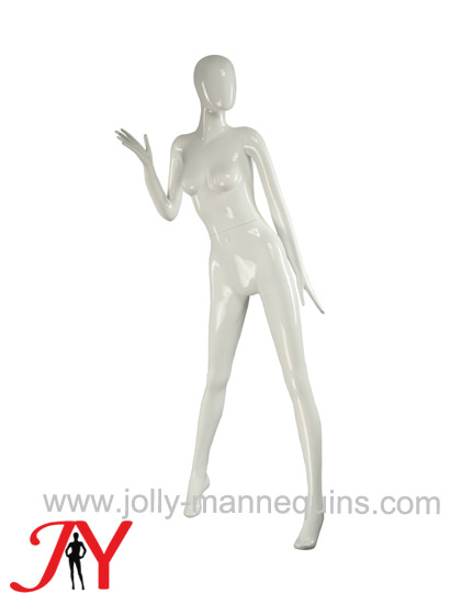 Jolly mannequins window display use female egghead mannequin high fashion stylized pose JY-1030 