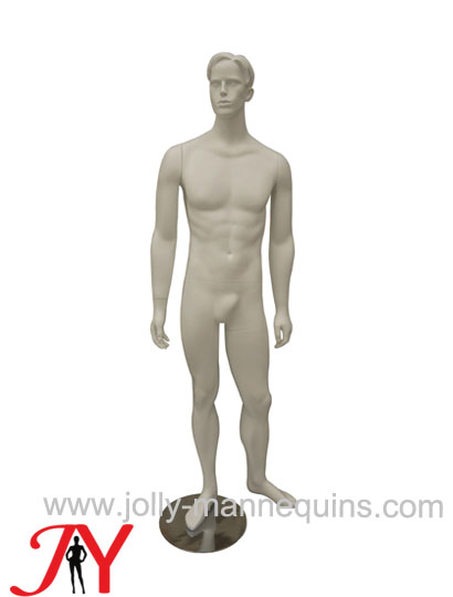 Jolly mannequins-realistic male mannequin with sculpture hair head white matt color-Home-1