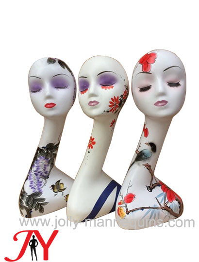 Jolly mannequins-Hand painting display mannequin head PH006