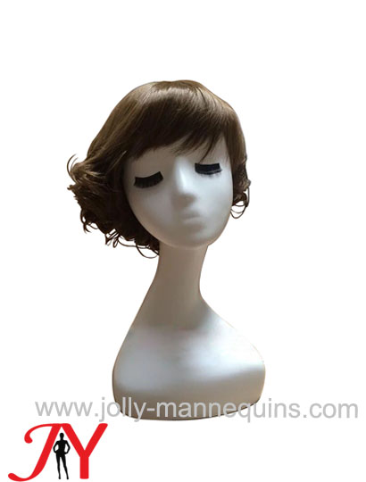 JOLLY MANNEQUINS-假发模特头长脖子女头模假人头道具长帽子饰品展示道具PH007