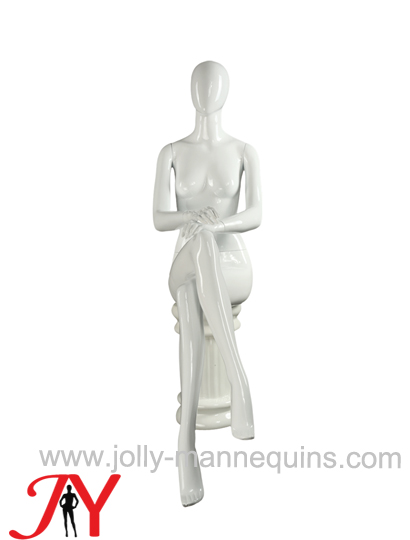 JOLLY MANNEQUINS-女全身蛋头坐姿模特服装店模特道具 坐模女装橱窗展示CCT-13