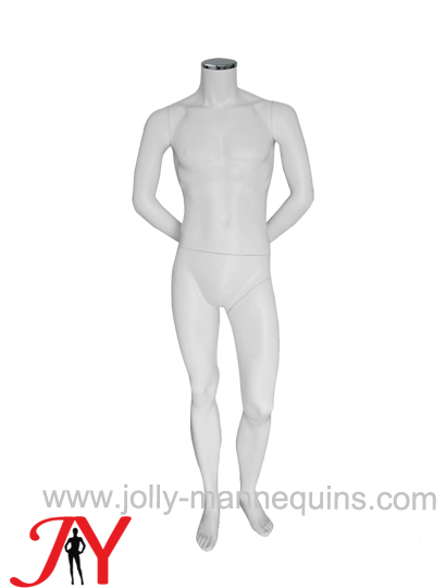 双手背后男模特道具全身无头 假人玻璃钢模特道具男全身 服装店橱窗道具UPS-3