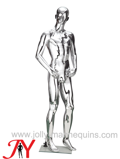JOLLY MANNEQUINS-全身站立模特道具 西装假人橱窗展示网店拍照男全身电镀银色PM-6