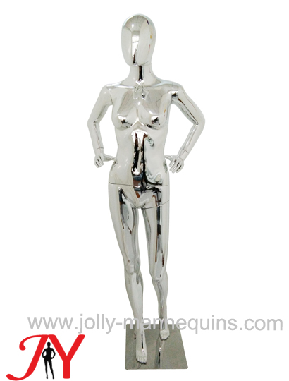 JOLLY MANNEQUINS-橱窗塑料模特全身镀银女模特 彩色镀银模特SF-21