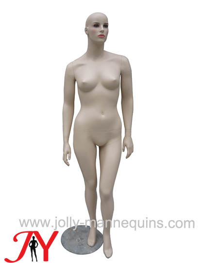 加大码女装模特道具 橱窗展示架五官肤色大码胖模特展示架XLF-1