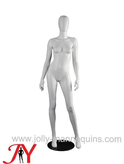 JOLLY MANNEQUINS-亮白玻璃钢蛋头女模特 人体女模特展示道具YG-6