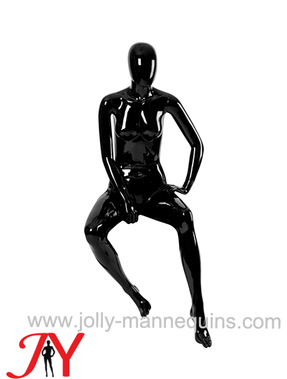 Jolly mannequins-egghead female mannequin with black glossy-JYEGGD111