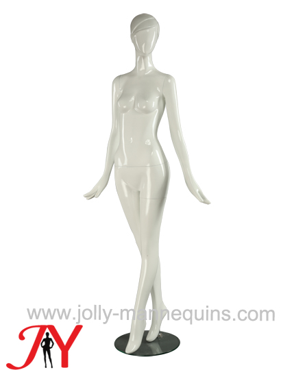 Jolly mannequins-abstract female mannequin with white glossy-JY-915