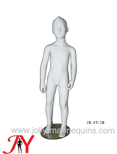 Jolly mannequins-realistic child mannequin with sculpture hair grey matte color-JK-4Y-2B