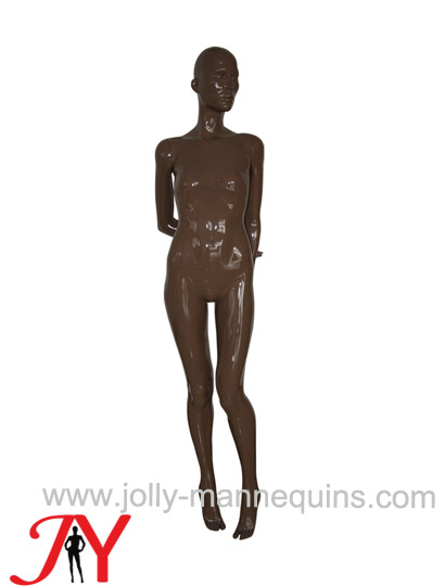 Jolly mannequins stylized abstract female mannequin brown glossy painted JYDS-11
