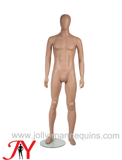 Jolly mannequins best selling European style male egghead mannequin classic style pose skin color painted JY-RPM1