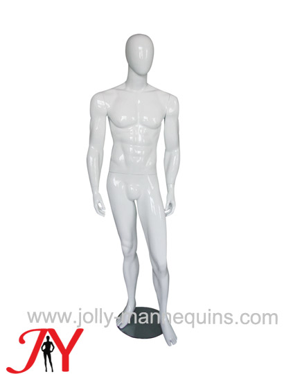 Jolly mannequins best selling European style male egghead mannequin white glossy painted JY-M18