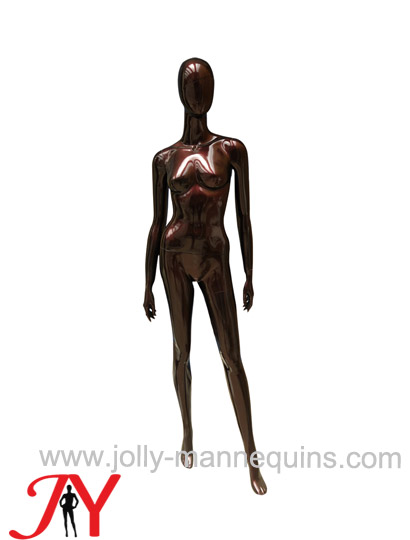 Jolly mannequins best seller female abstract mannequin pearl luster gold color JY-NF03