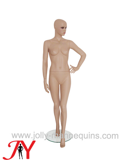 Jolly mannequins sexy runway walking pose realistic female mannequin skin color JY-MVS