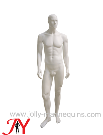 Jolly mannequins white matte color straight arms full body male abstract mannequin JY-SU054