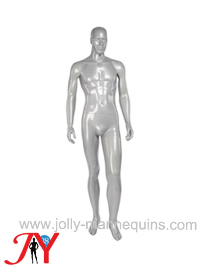 Jolly mannequins best selling UK style male abstract mannequin silver glossy color JY-P004