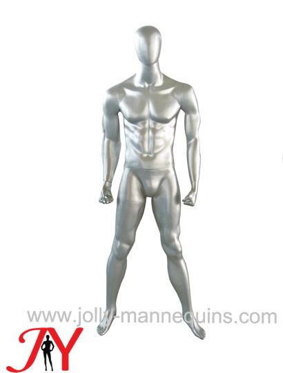 Jolly mannequins pearl luster color abstract male mannequin wide open legs JY-MA184