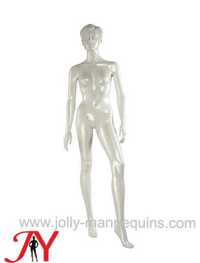 Jolly mannequins classic white glossy color realistic female mannequin JY-FAF6A